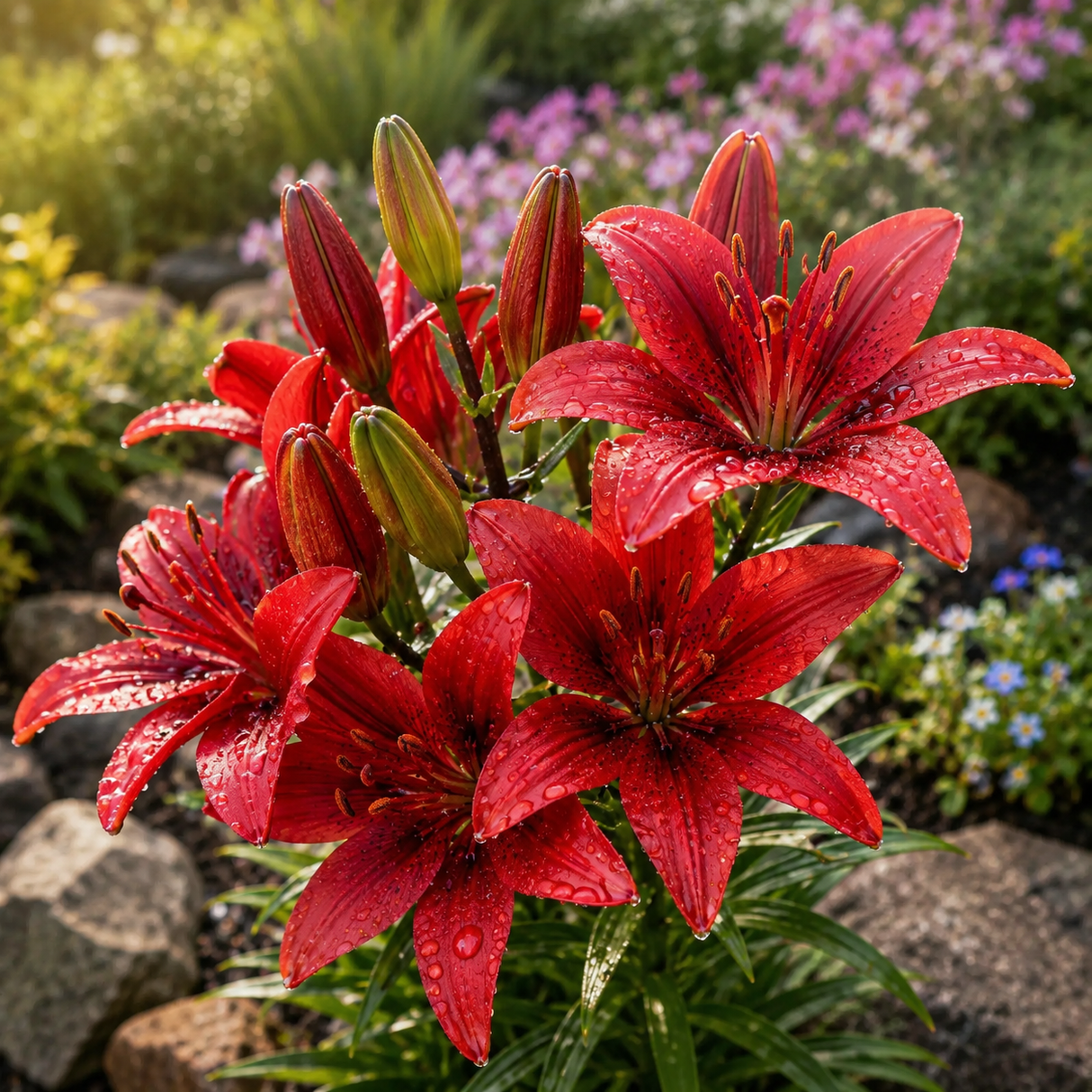 Bulbi de Crini "Lilium Red County" 2 buc