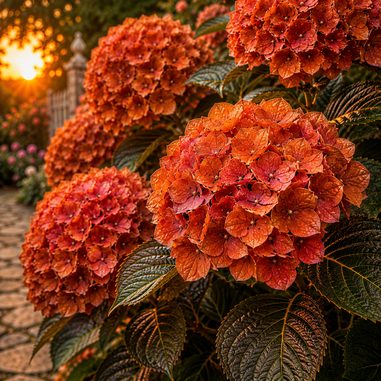 Hortensia "Macrophylla Volcanic Glow"