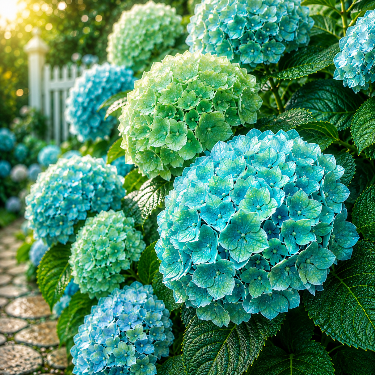 Hortensia "Macrophylla Crystal Lagoon"
