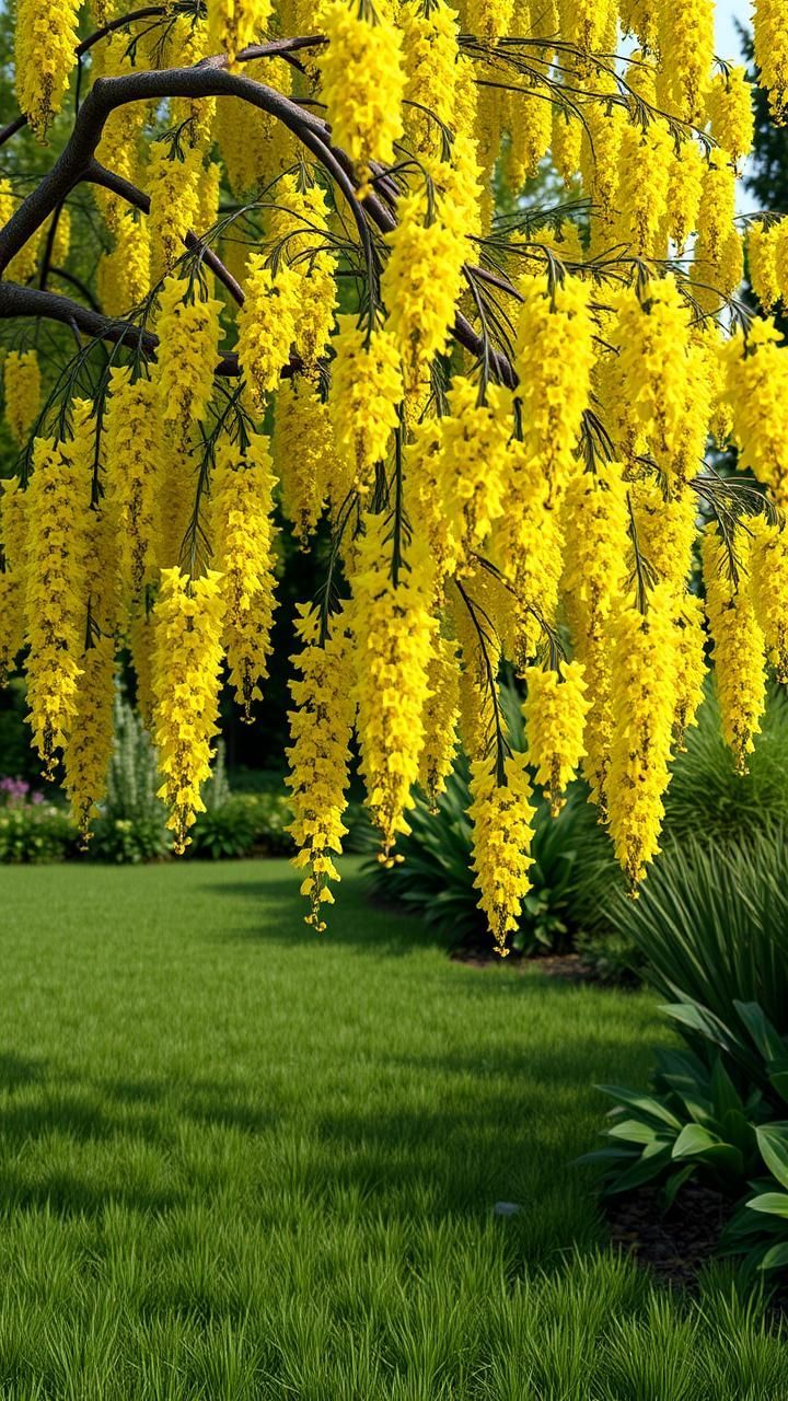 Glicina Wisteria "Shining Star", Galbenă