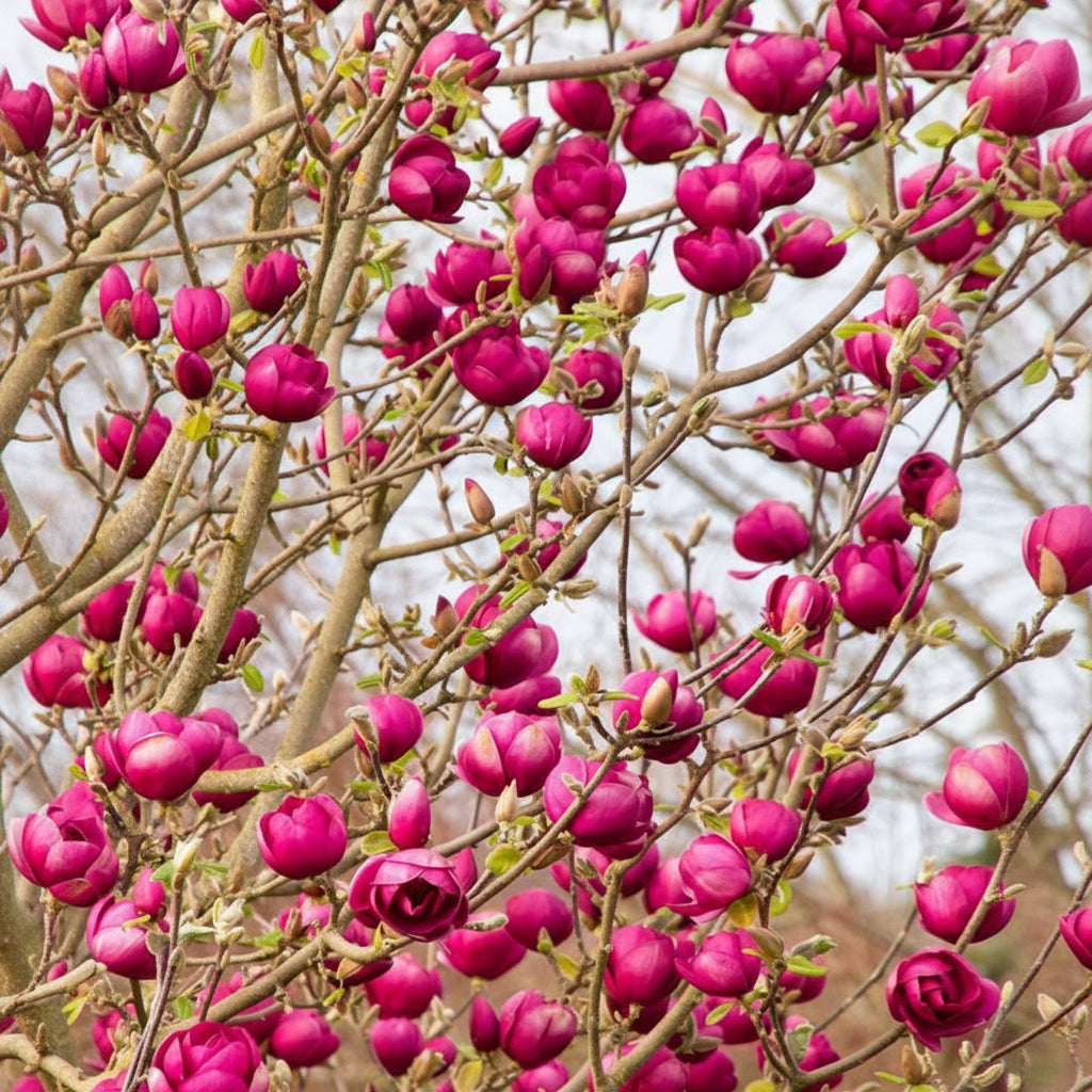 Magnolia "Burgundy Star", la ghiveci