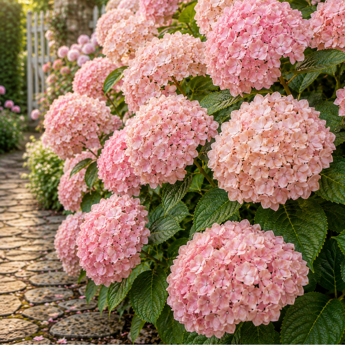 Hortensia "Rose Champagne"