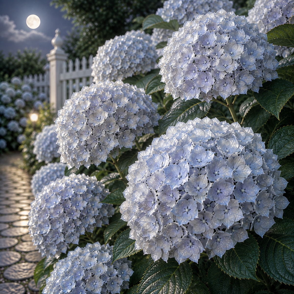 Hortensia "Macrophylla Moonlight Silver"