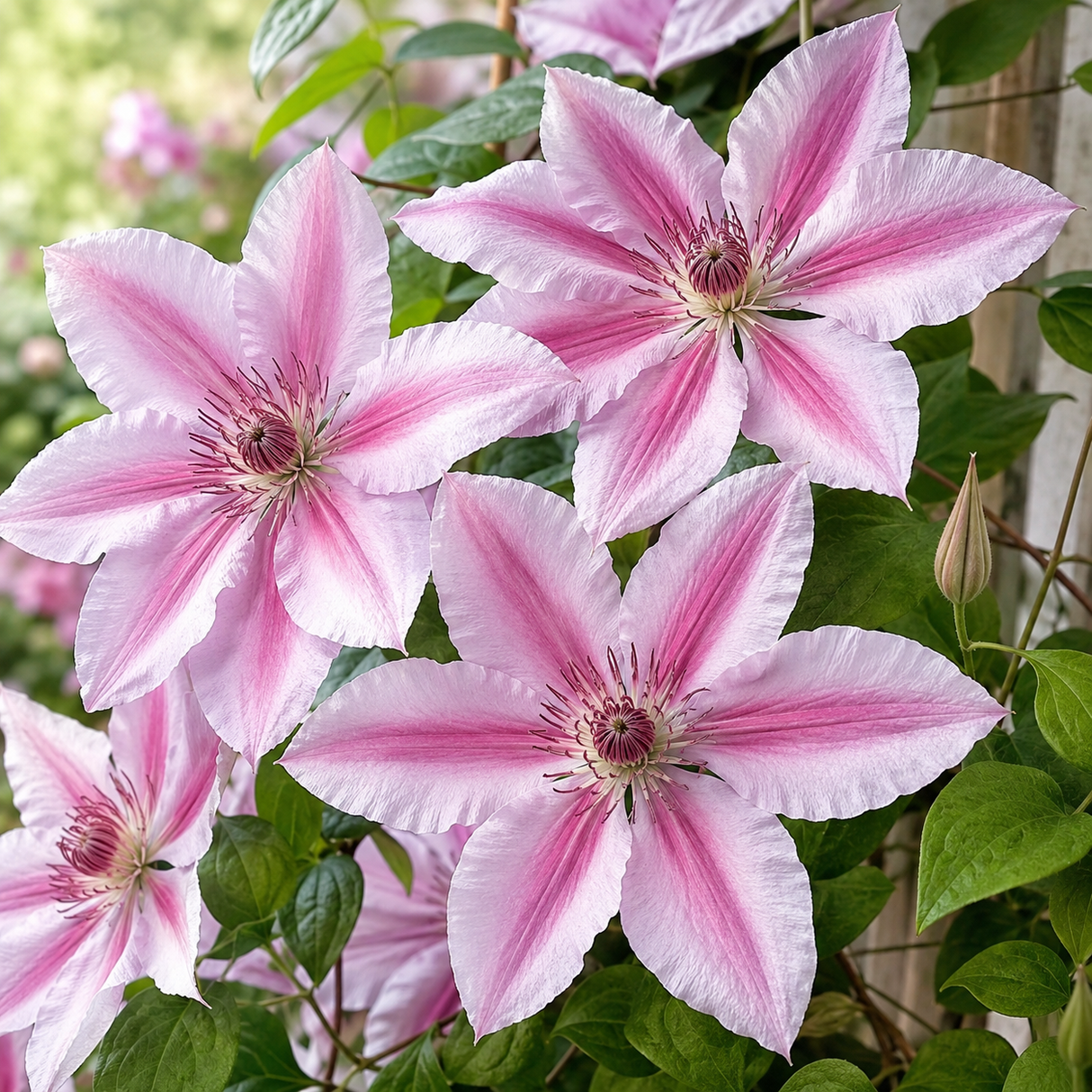 Clematis "Nelly Moser" la ghiveci, 1 buc